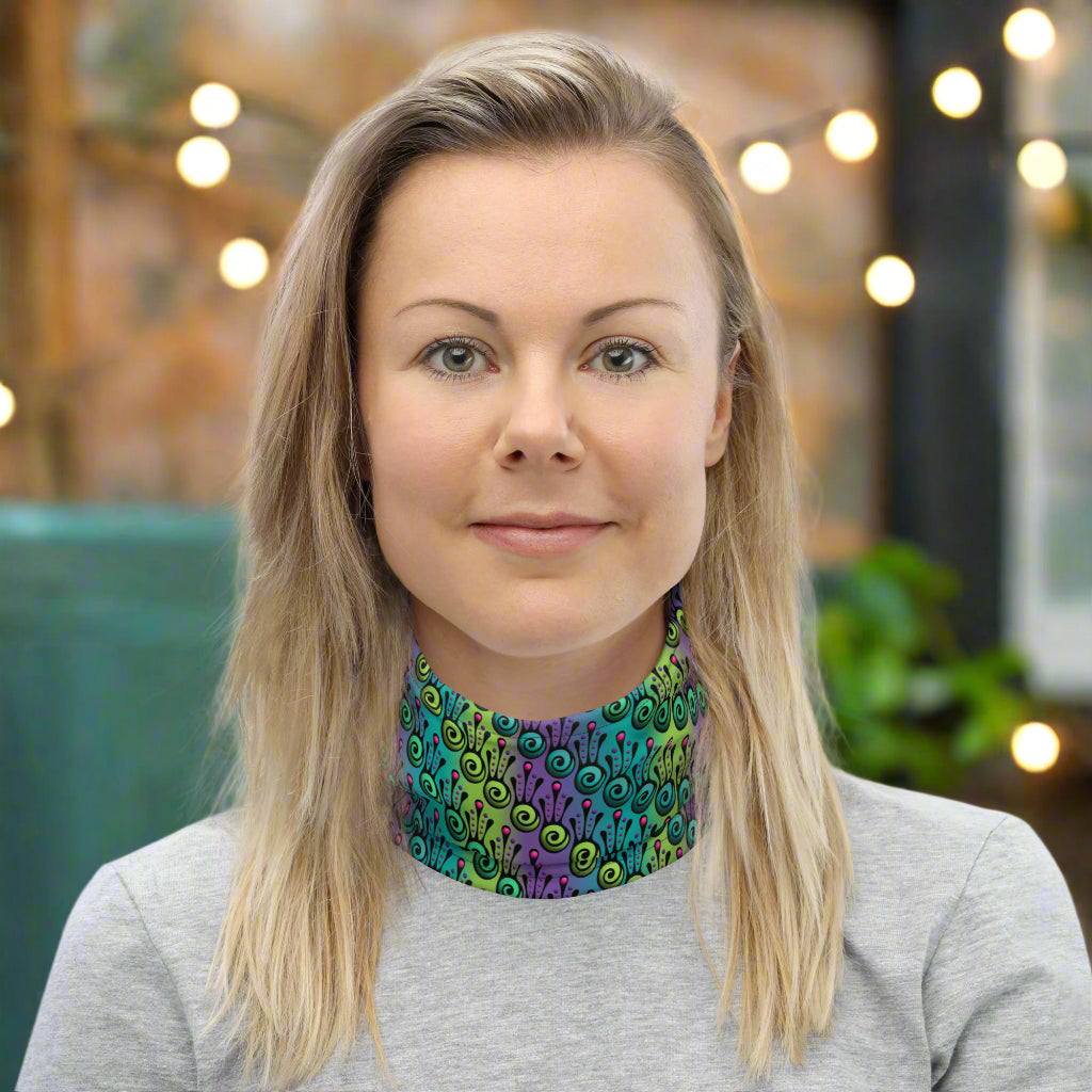 Vibrant Unisex Patterned Neck Gaiter | Stylish, Versatile & Ultra-Comfortable