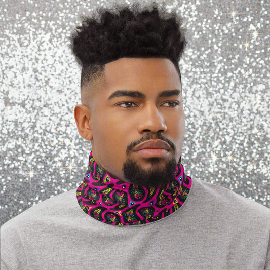 Pink Paisley Party - Lightweight Patterned Multi-Use Neck Gaiter