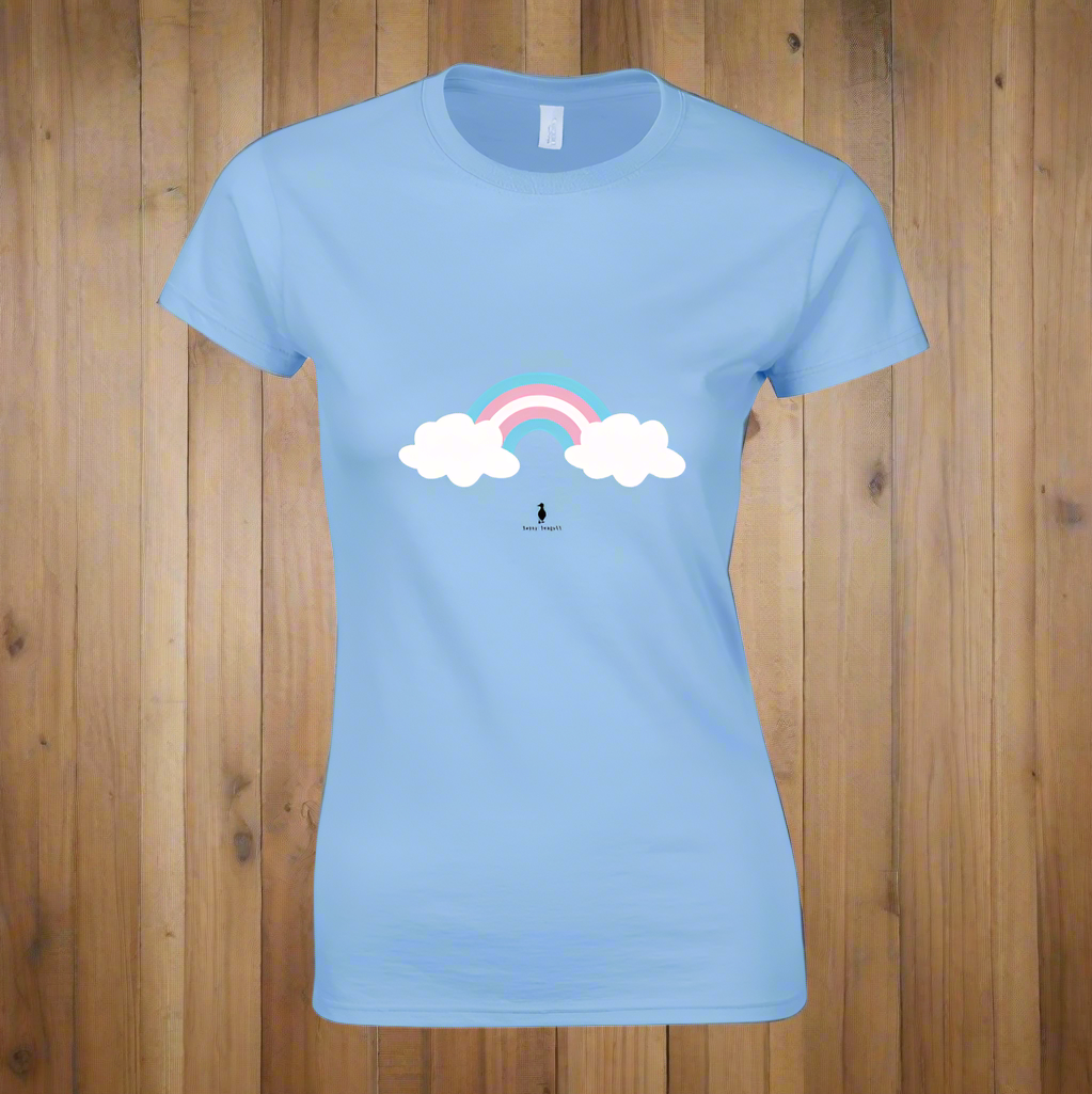 Bold Colourful Trans Pride Ally Rainbow LGBTQ+ Graphic T-Shirt