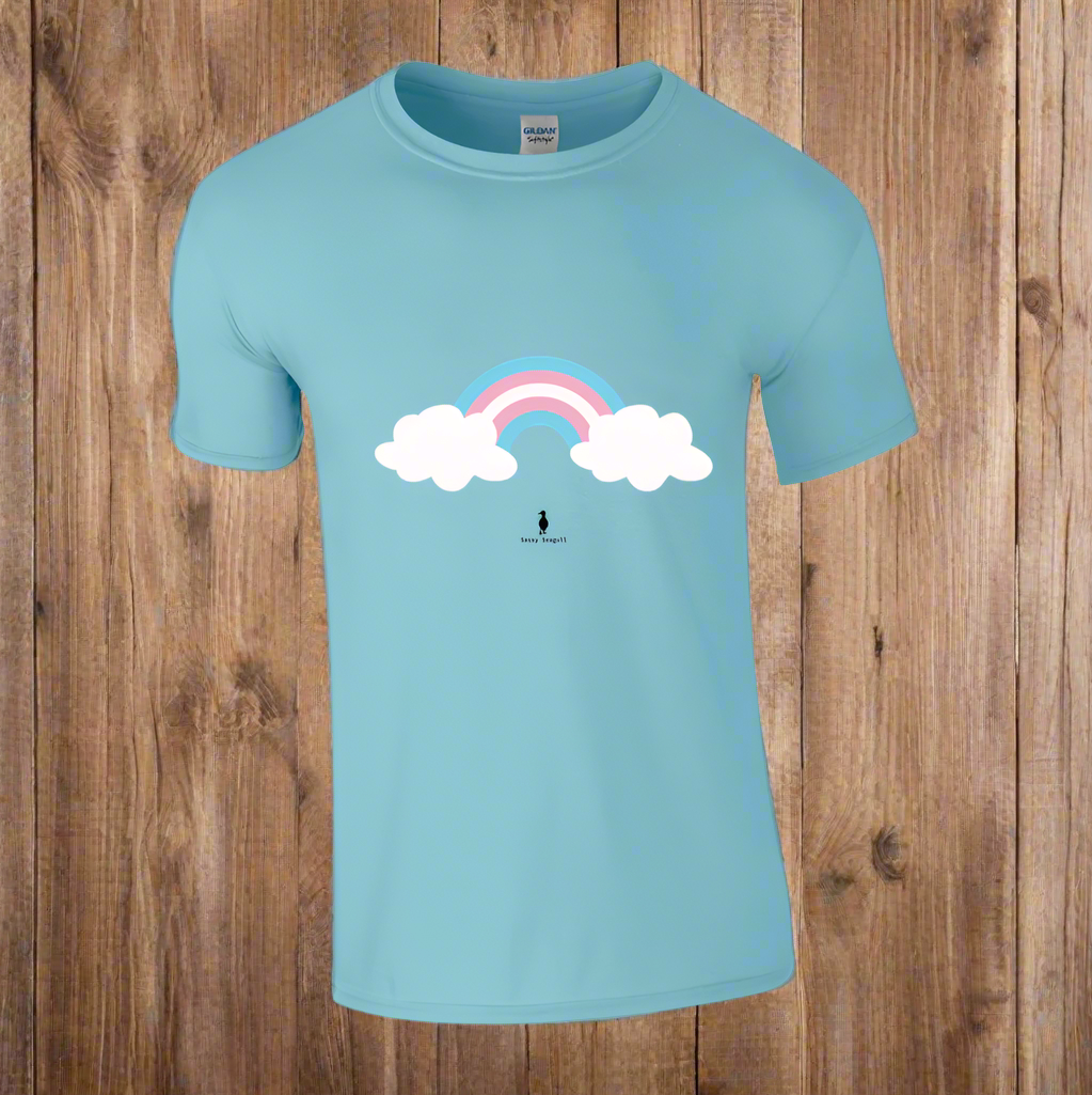 Bold Colourful Trans Pride Ally Rainbow LGBTQ+ Graphic T-Shirt
