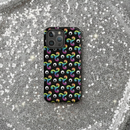 Trippy Triskelion - Psychedelic Patterned Phone Case (iPhone + Samsung)