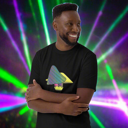 Jungle Tribal Frog Mushrooms Punk Psychedelic Retro Rave Graphic T-Shirt