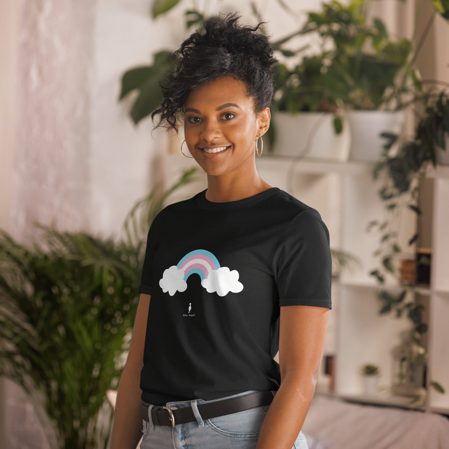 Bold Colourful Trans Pride Ally Rainbow LGBTQ+ Graphic T-Shirt