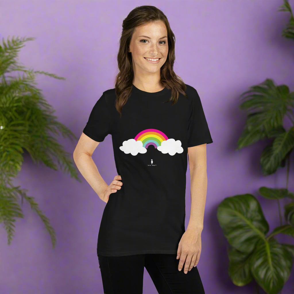 Bold Colourful Rainbow Retro Graphic T-Shirt