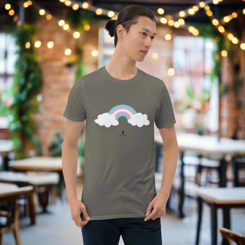 Bold Colourful Trans Pride Ally Rainbow LGBTQ+ Graphic T-Shirt