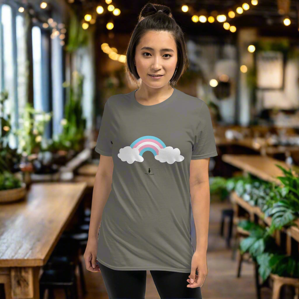 Bold Colourful Trans Pride Ally Rainbow LGBTQ+ Graphic T-Shirt