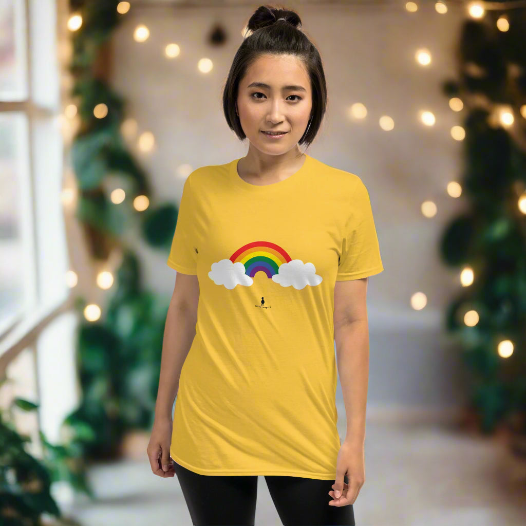 Bold Colourful Pride Rainbow LGBTQ+ Graphic T-Shirt