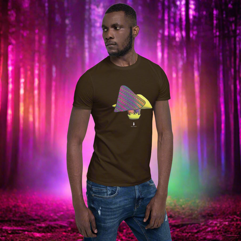 Fire Tribal Frog Mushrooms Punk Psychedelic Retro Rave Graphic T-Shirt