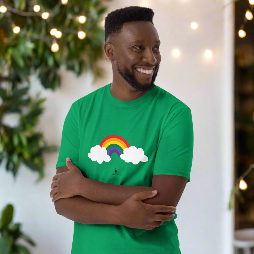 Bold Colourful Pride Rainbow LGBTQ+ Graphic T-Shirt