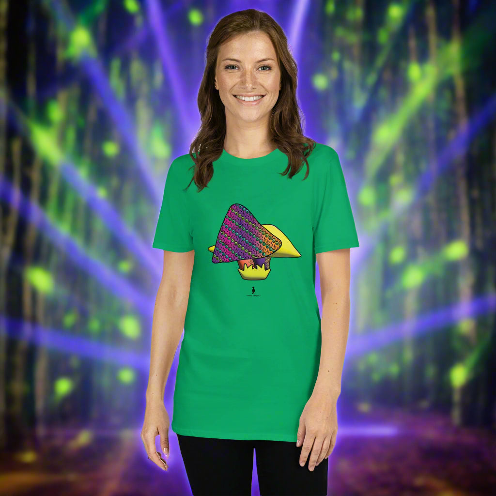 Fire Tribal Frog Mushrooms Punk Psychedelic Retro Rave Graphic T-Shirt