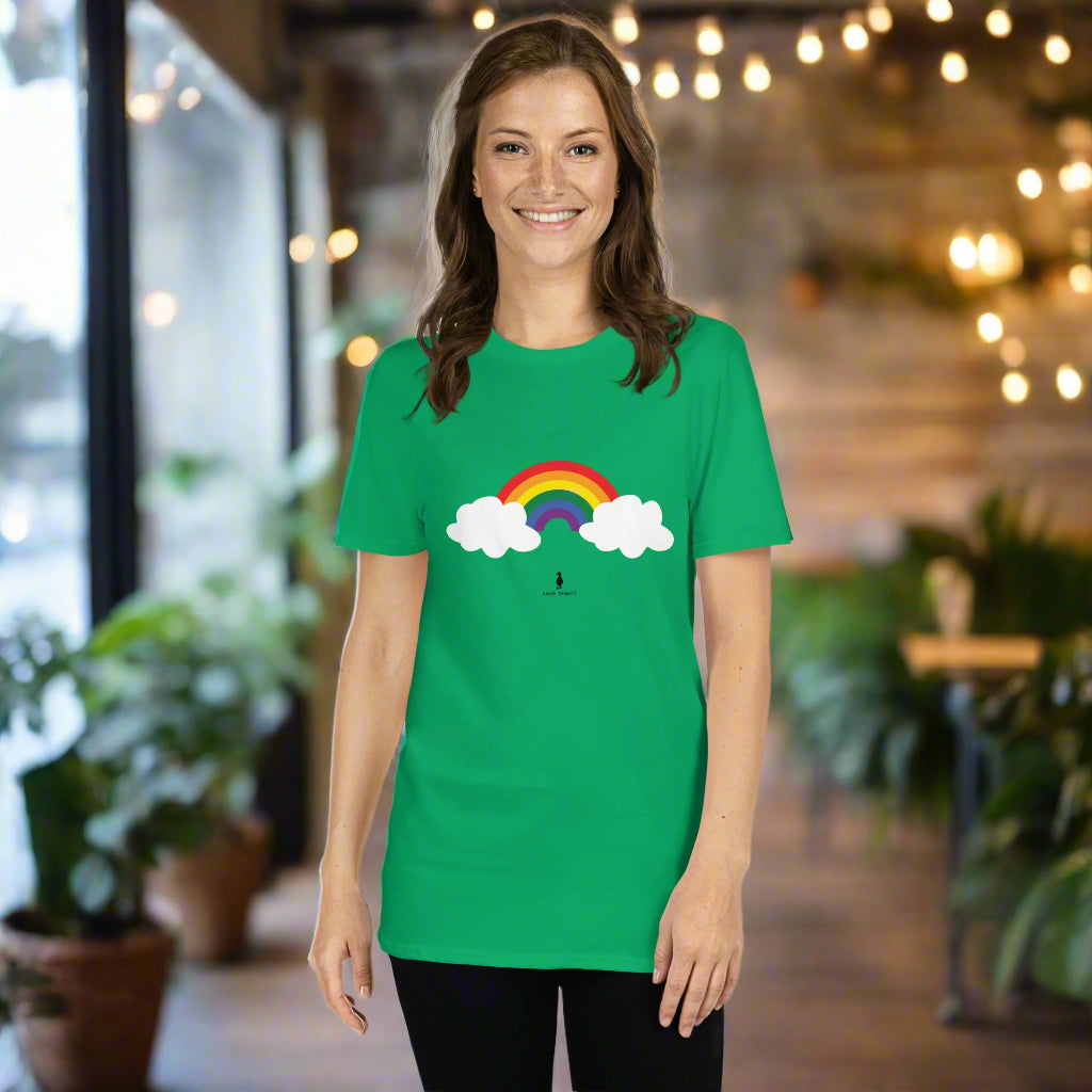 Bold Colourful Pride Rainbow LGBTQ+ Graphic T-Shirt