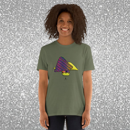 Fire Tribal Frog - Trippy Psychedelic Graphic Festival T-Shirt