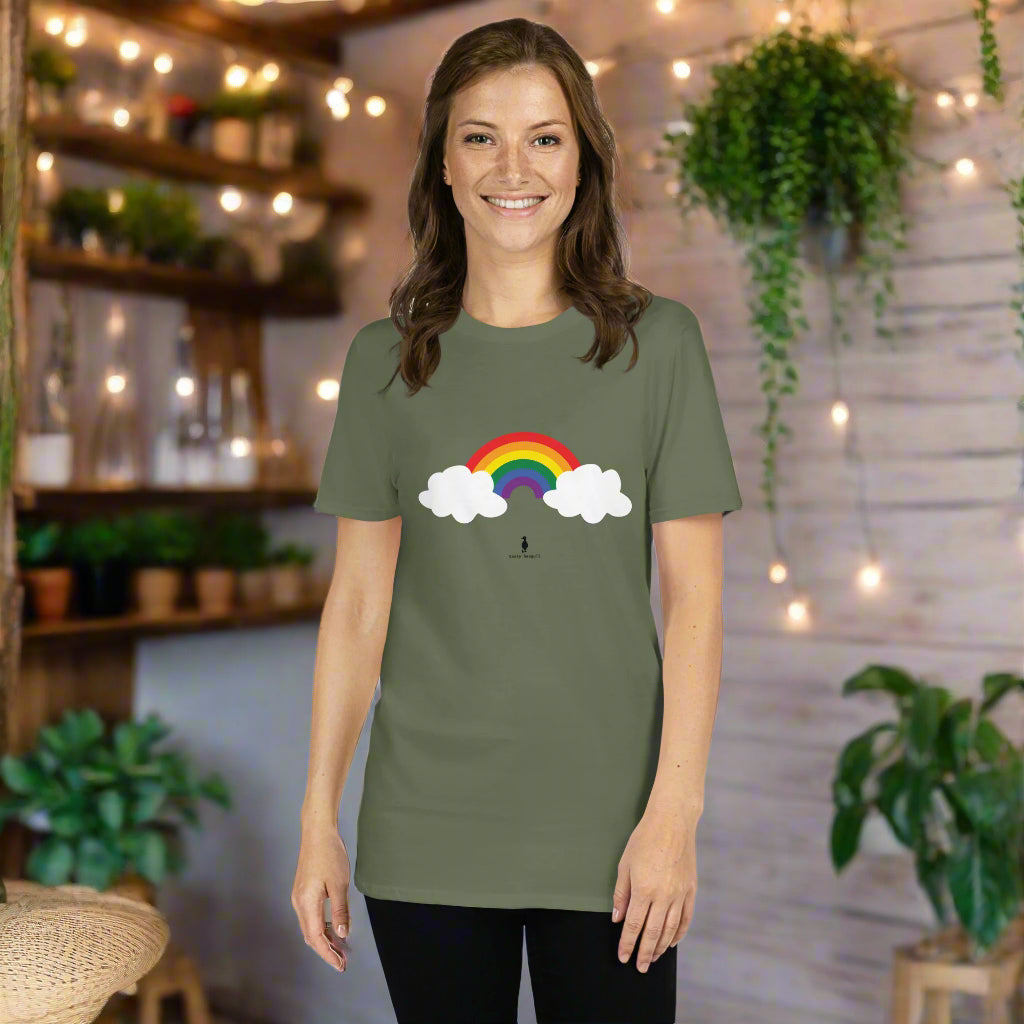 Bold Colourful Pride Rainbow LGBTQ+ Graphic T-Shirt