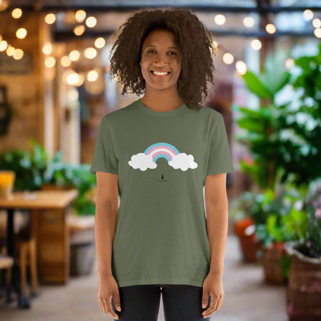 Bold Colourful Trans Pride Ally Rainbow LGBTQ+ Graphic T-Shirt