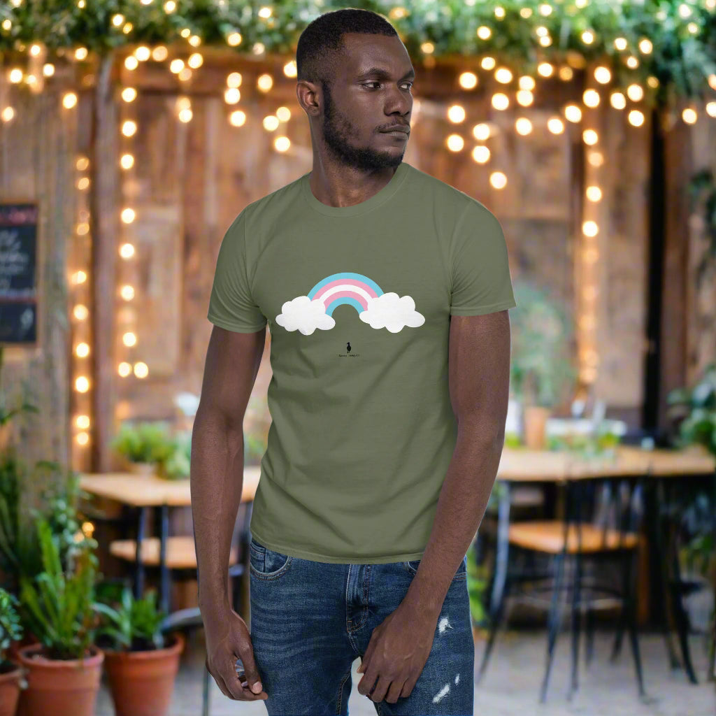 Bold Colourful Trans Pride Ally Rainbow LGBTQ+ Graphic T-Shirt