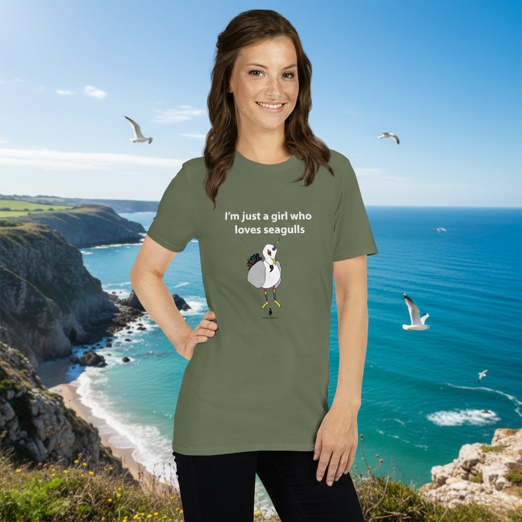 I'm Just A Girl Who Loves Seagulls T-shirt