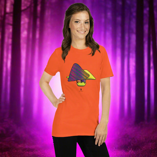 Fire Tribal Frog Mushrooms Punk Psychedelic Retro Rave Graphic T-Shirt