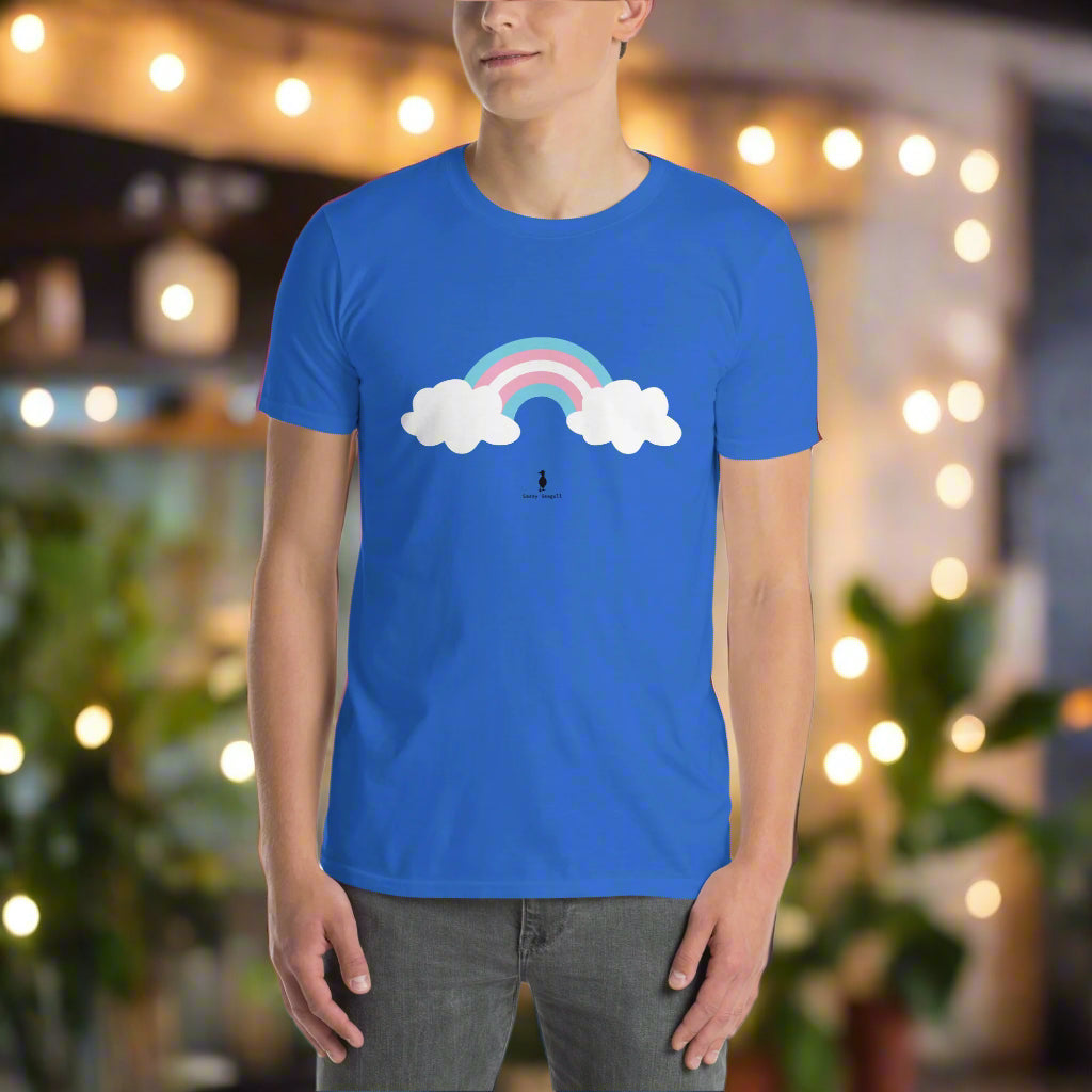 Bold Colourful Trans Pride Ally Rainbow LGBTQ+ Graphic T-Shirt