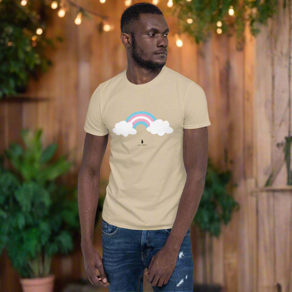 Bold Colourful Trans Pride Ally Rainbow LGBTQ+ Graphic T-Shirt