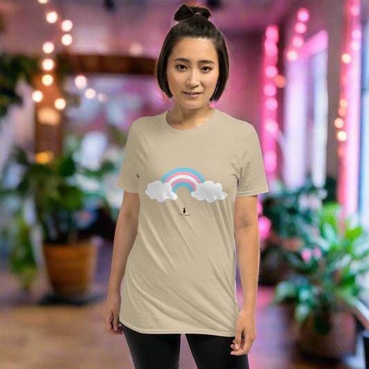 Bold Colourful Trans Pride Ally Rainbow LGBTQ+ Graphic T-Shirt