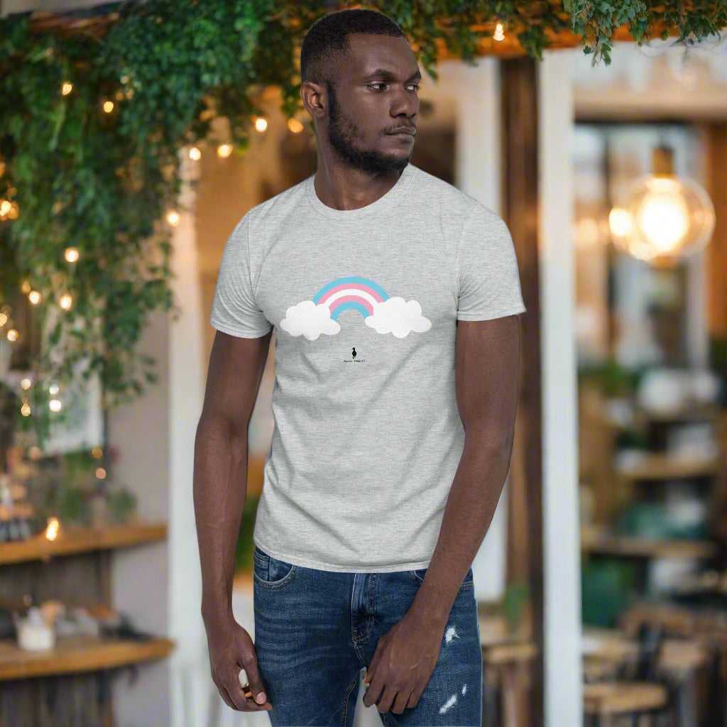 Bold Colourful Trans Pride Ally Rainbow LGBTQ+ Graphic T-Shirt