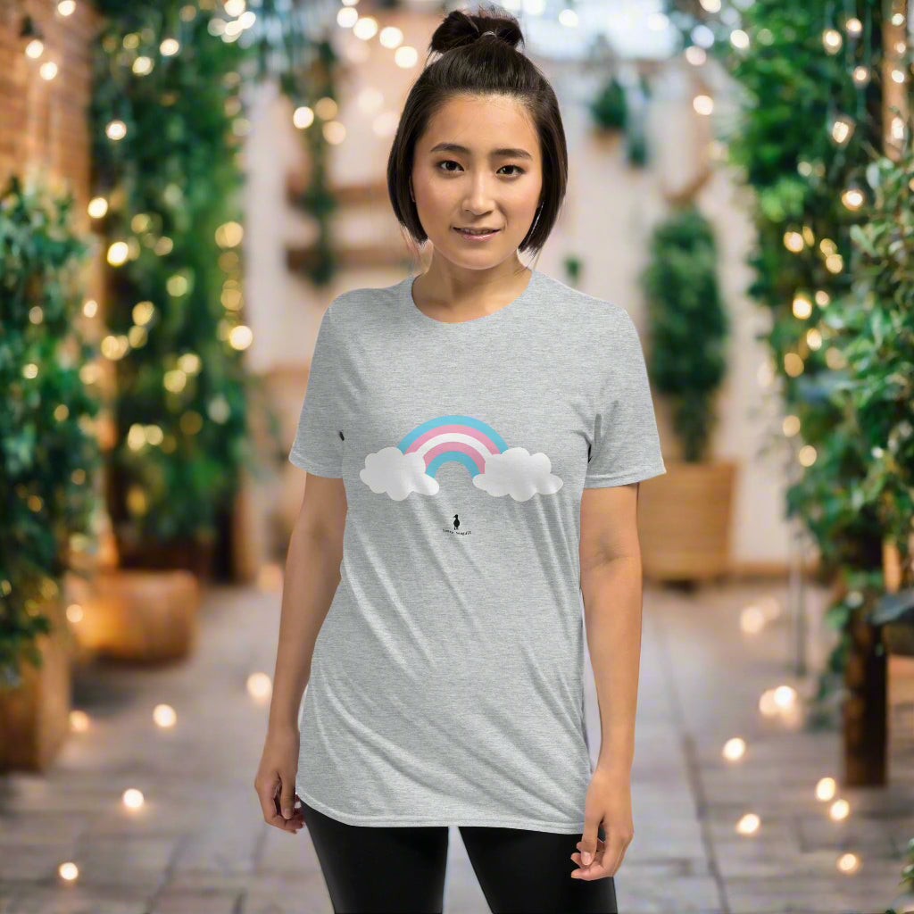 Bold Colourful Trans Pride Ally Rainbow LGBTQ+ Graphic T-Shirt