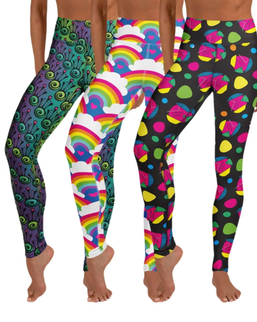 Women's Colourful Patterned Leggings - Festivals, Activewear, Lifestyle | Sassy Seagull