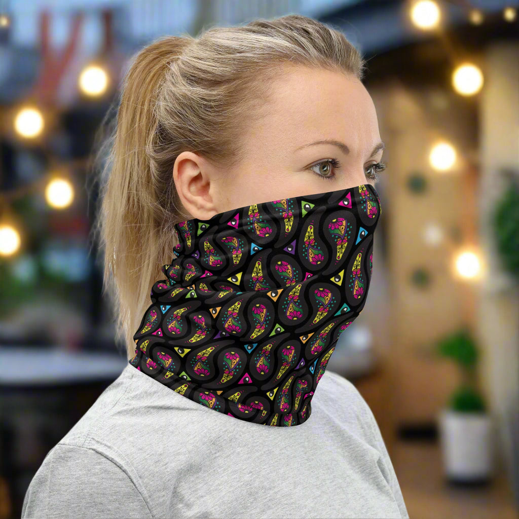Vibrant Unisex Patterned Neck Gaiter | Stylish, Versatile & Ultra-Comfortable