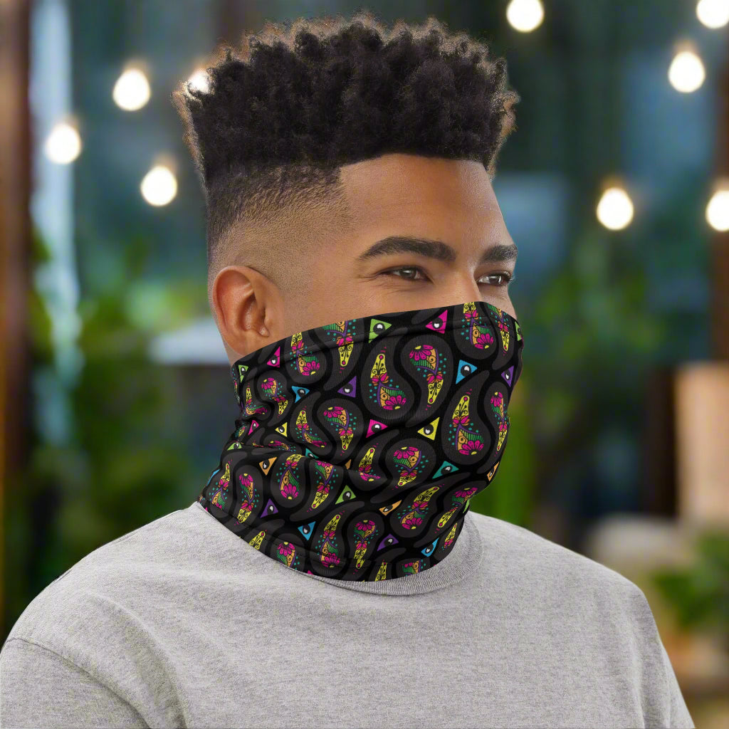 Vibrant Unisex Patterned Neck Gaiter | Stylish, Versatile & Ultra-Comfortable