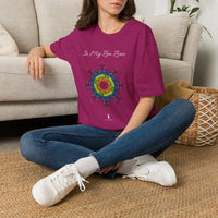 In My Zen Zone - Relaxing Rainbow Mandala Unisex Graphic T-Shirt