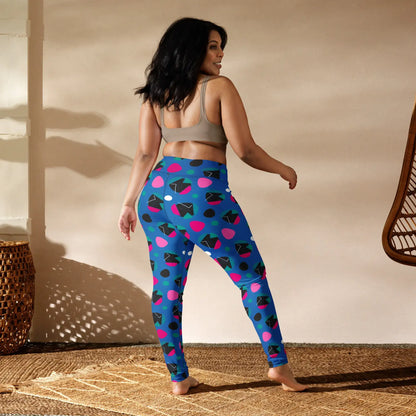 Funk Party - Funky Women's High-Waist Geometric Patterned Yoga Leggings