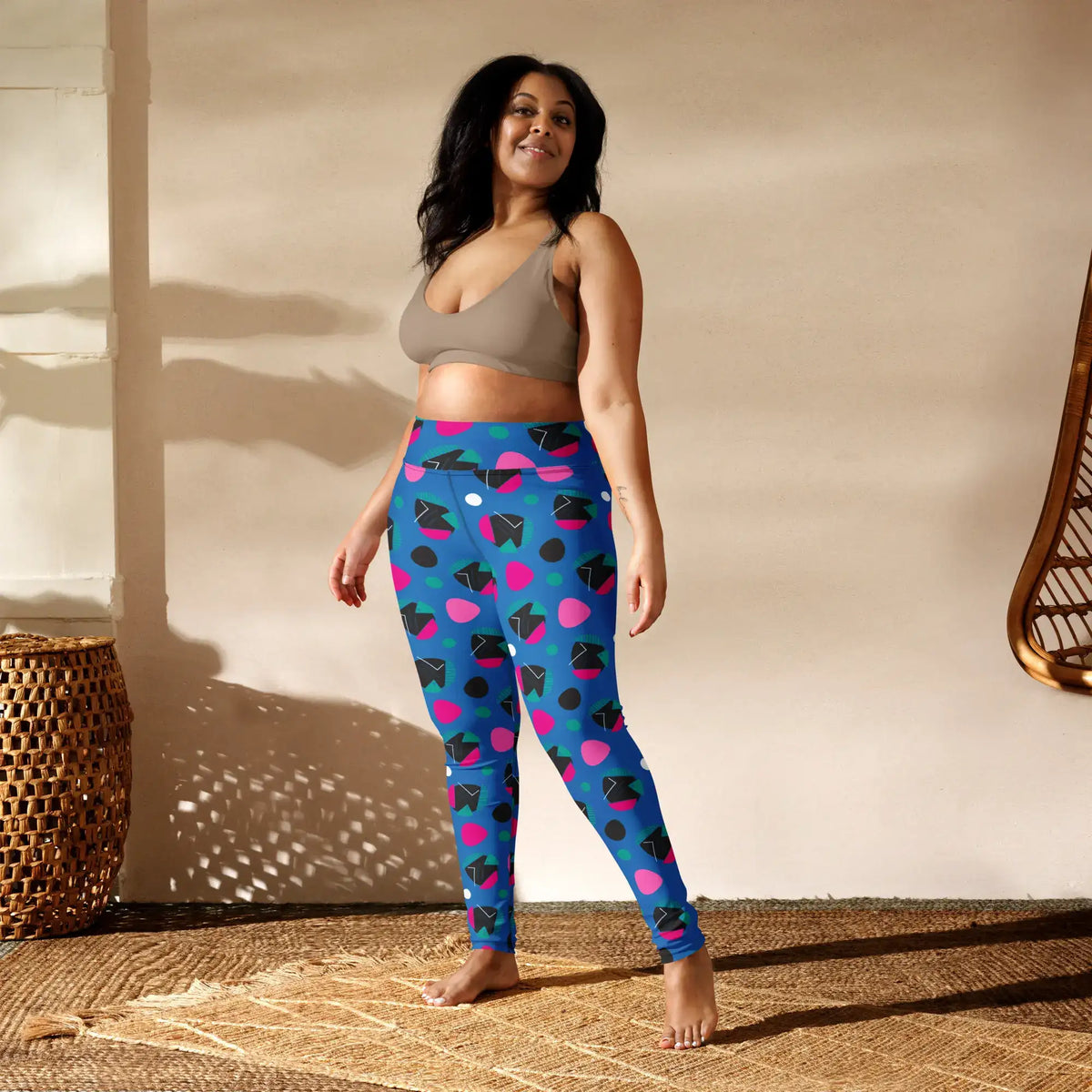 Funk Party - Funky Women's High-Waist Geometric Patterned Yoga Leggings