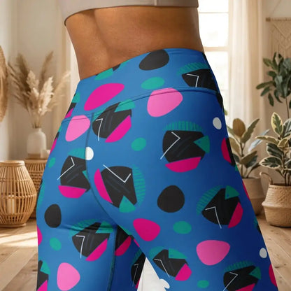 Funk Party - Funky Women's High-Waist Geometric Patterned Yoga Leggings