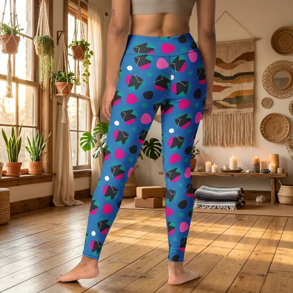 Funk Party - Funky Women's High-Waist Geometric Patterned Yoga Leggings