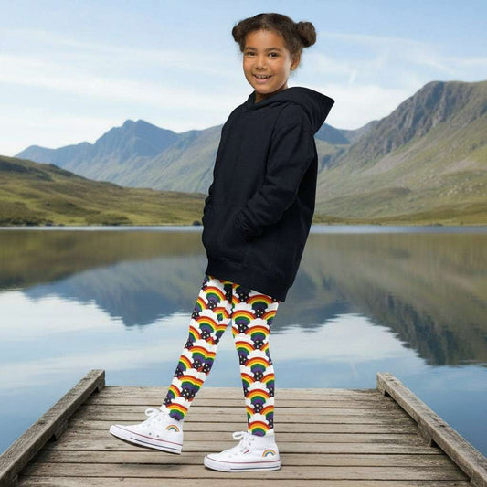 Rainbow Sparkle - Funky Kids, Toddlers & Teens Colourful Leggings | Festivals, Wellness & Loungewear