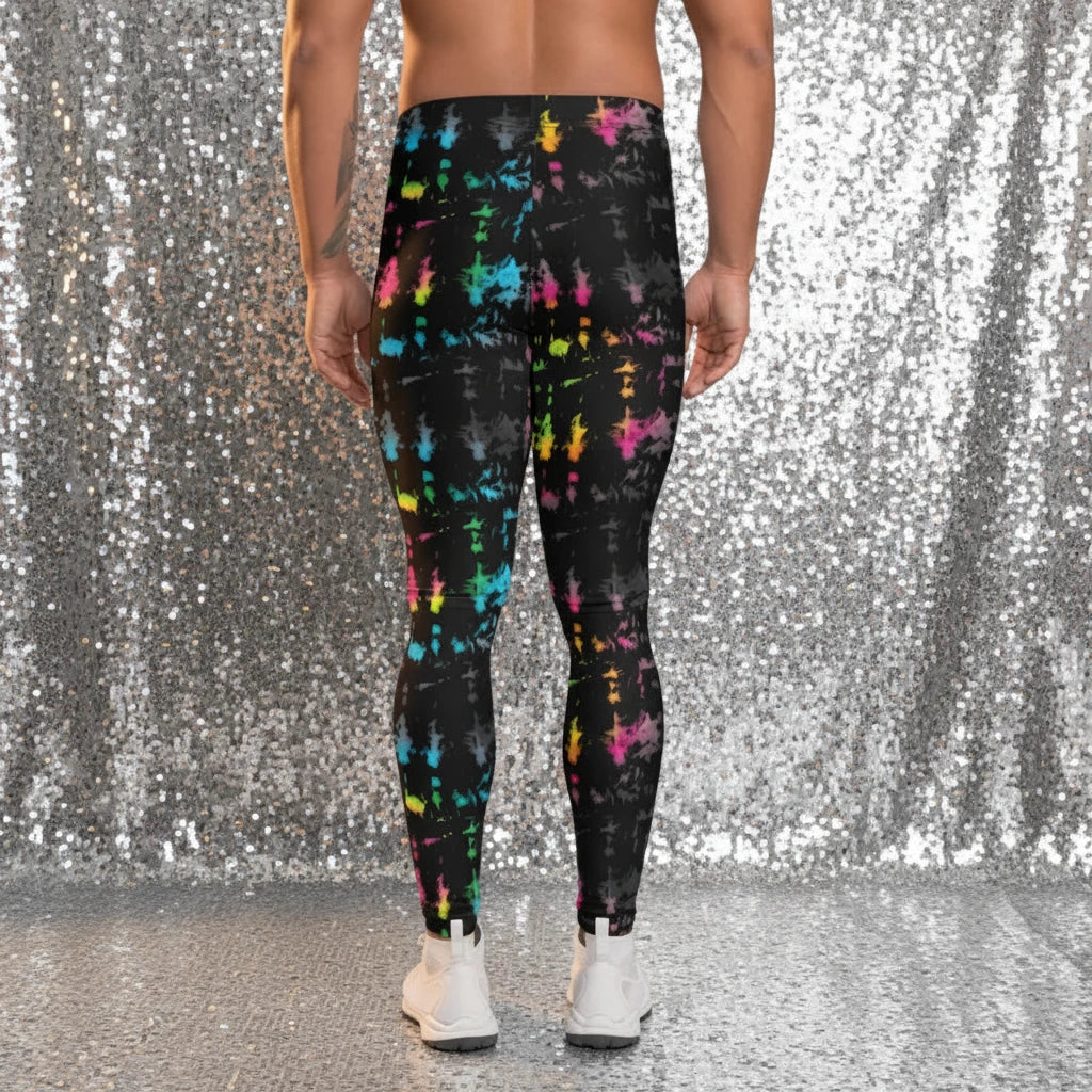 Minstrel Magic - Funky Men's Colourful Patterned Festival & Yoga Leggings