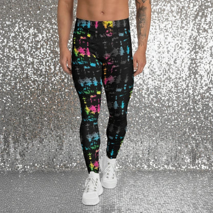 Minstrel Magic - Funky Men's Colourful Patterned Festival & Yoga Leggings