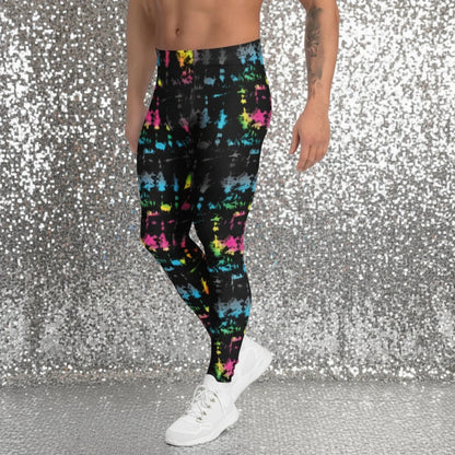 Minstrel Magic - Funky Men's Colourful Patterned Festival & Yoga Leggings