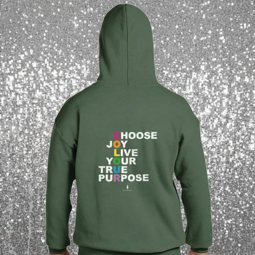 Choose Joy - Motivational Unisex Festival Hoodie