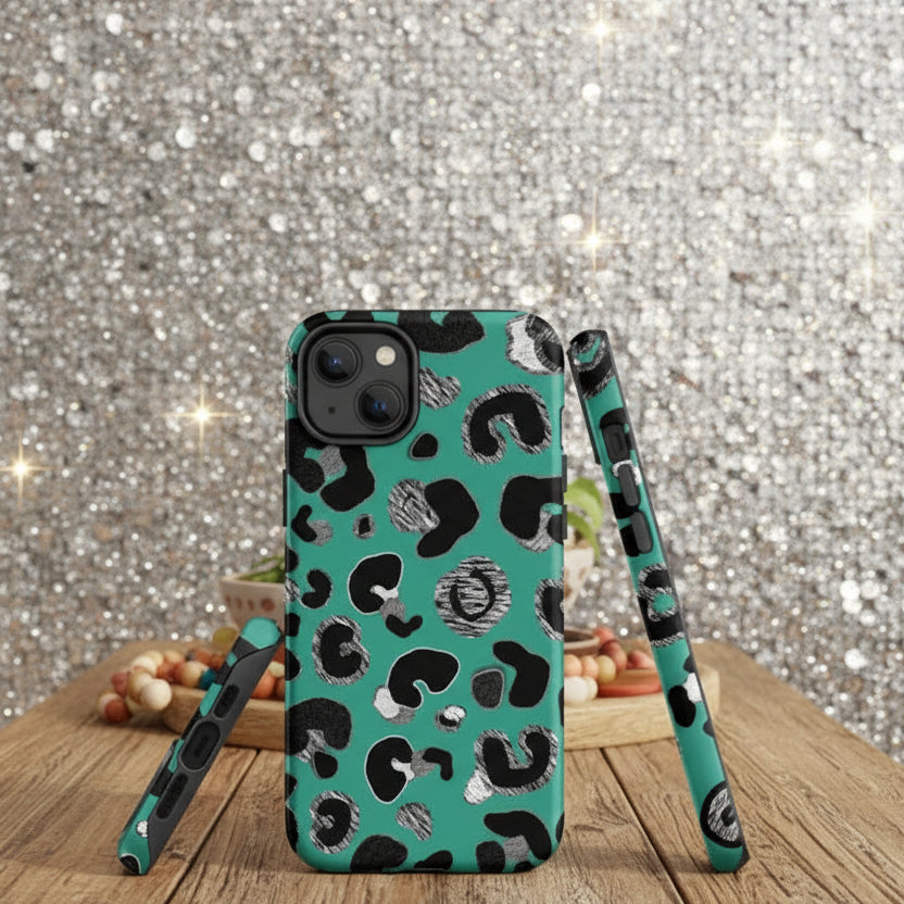 Leopard Glamour - Colourful Animal Print Phone Case (iPhone + Samsung)