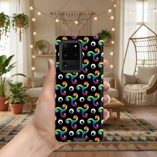 Trippy Triskelion - Psychedelic Patterned Phone Case (iPhone + Samsung)