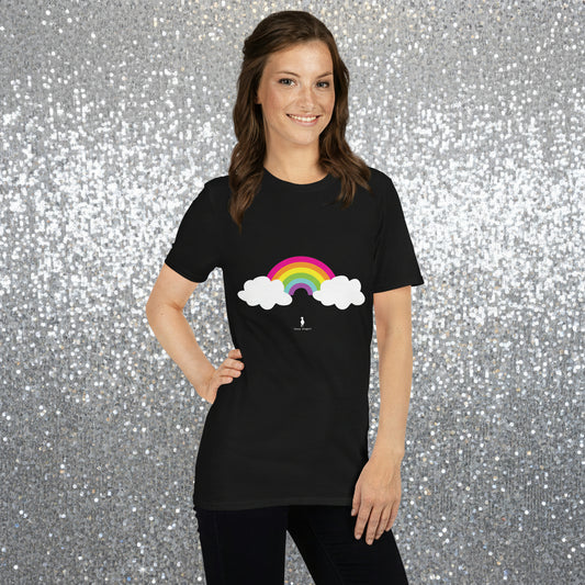 Rainbow Love - Bold Colourful Rainbow Retro Graphic Festival T-Shirt
