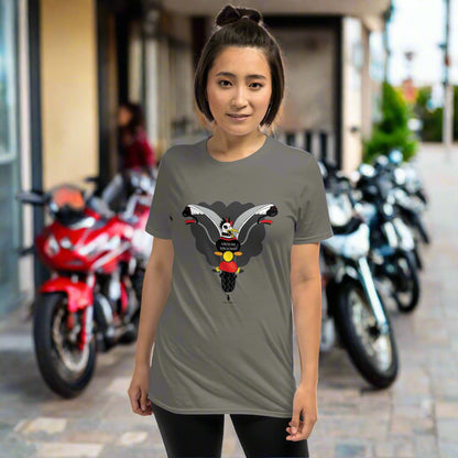 'Biker Steve' Quirky Biker Seagull T-Shirt - Born to Ride; Live to Stand Out
