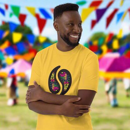 Vibrant, Fun Paisley Party Funky Summer T-Shirt
