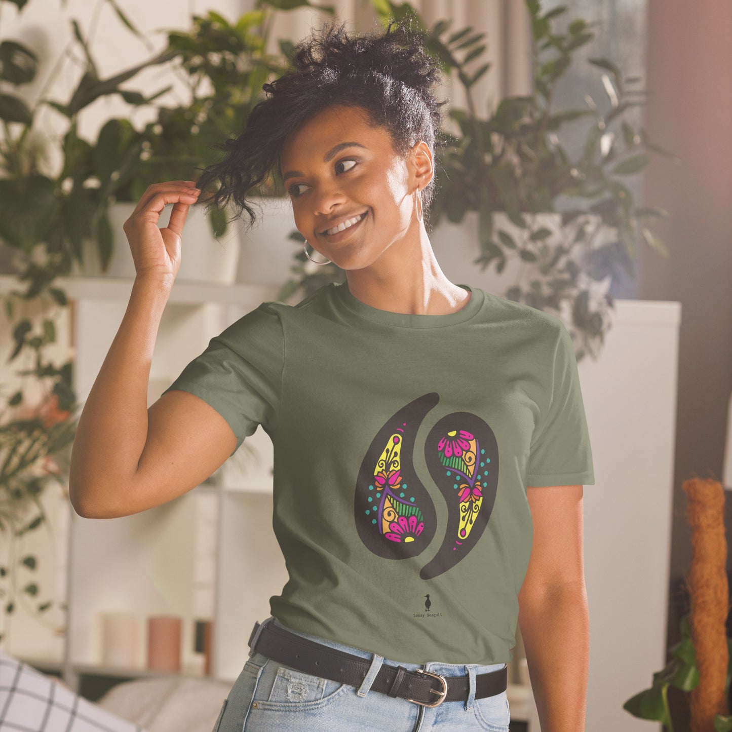 Vibrant, Fun Paisley Party Funky Summer T-Shirt