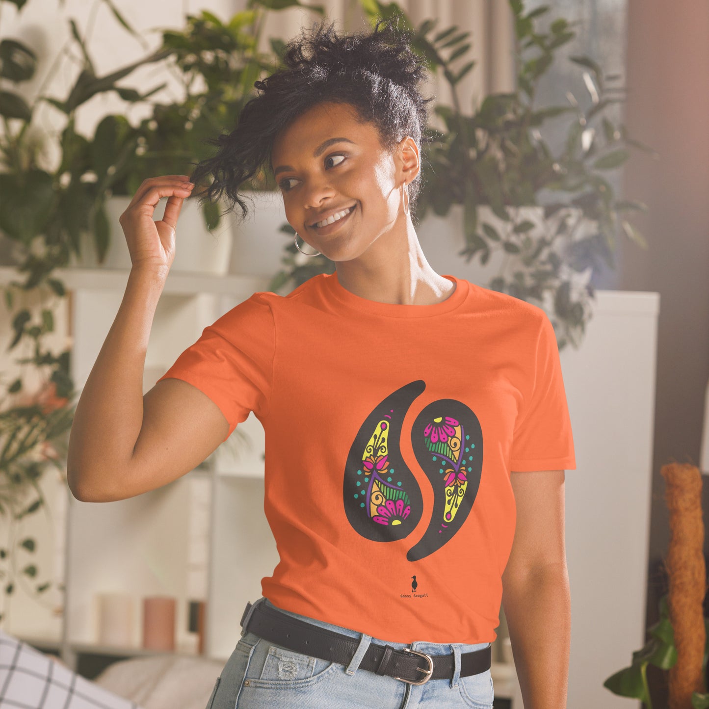 Vibrant, Fun Paisley Party Funky Summer T-Shirt