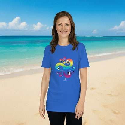 Trippy Triskelion - Psychedelic Celtic-Inspired Unisex Festival T-Shirt