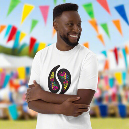 Vibrant, Fun Paisley Party Funky Summer T-Shirt